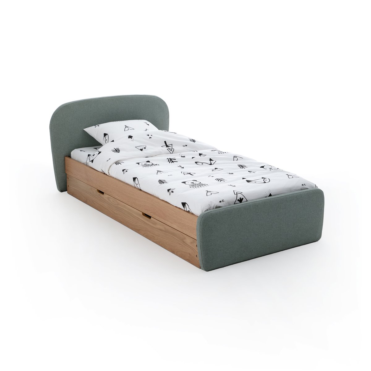 Кровать La Redoute Детская с реечным основанием Comte 90 x 190 см бежевый, размер 90 x 190 см - фото 5