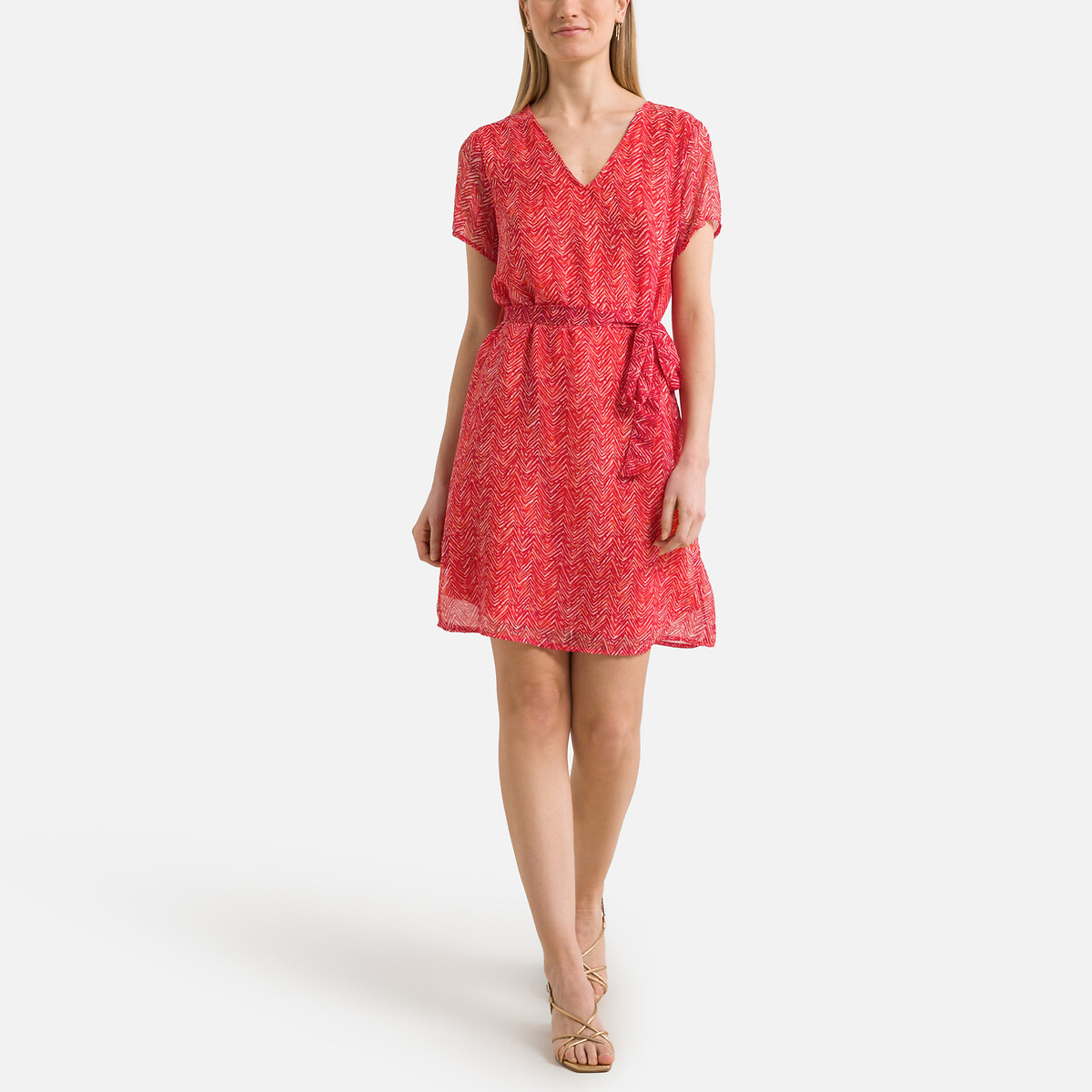 Платье Короткое с принтом XL розовый LaRedoute, размер XL - фото 2