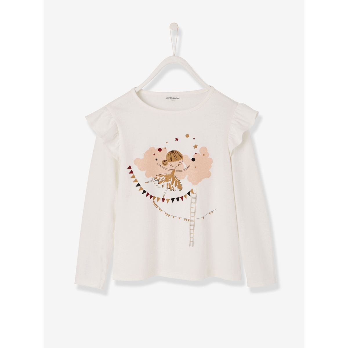 T-shirt fille danseuse irisée