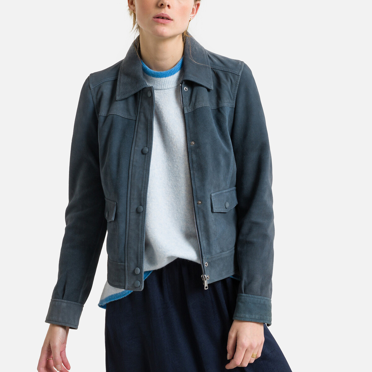 Куртка OAKWOOD Короткая на пуговицах MALTA M синий, размер M - фото 3