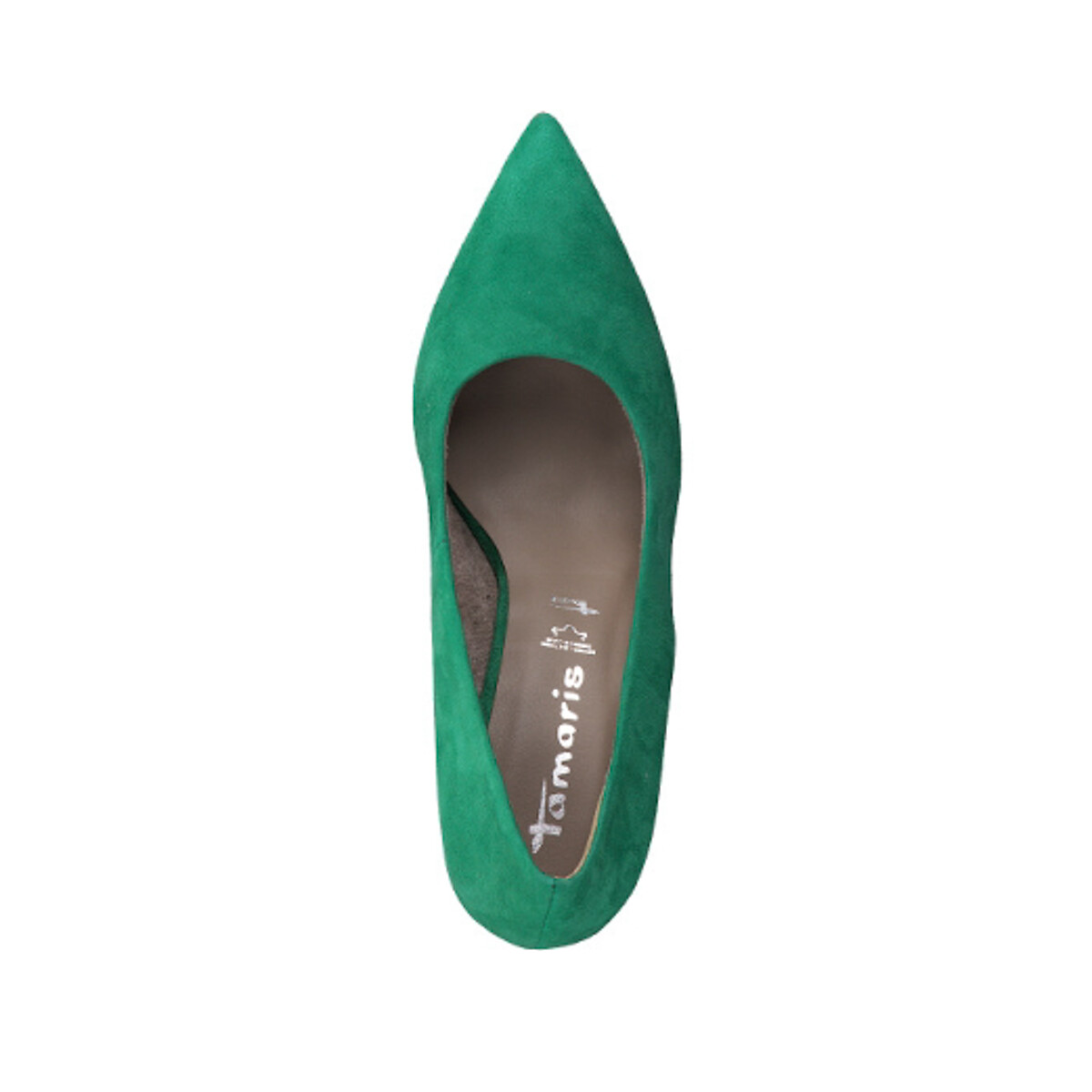 Туфли Кожаные на каблуке 38 зеленый LaRedoute, размер 38 - фото 3