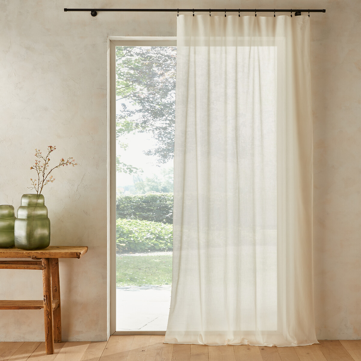 

Занавеска LaRedoute, Белый, Занавеска из биохлопковой вуали Varkala 140 x 260 см белый
