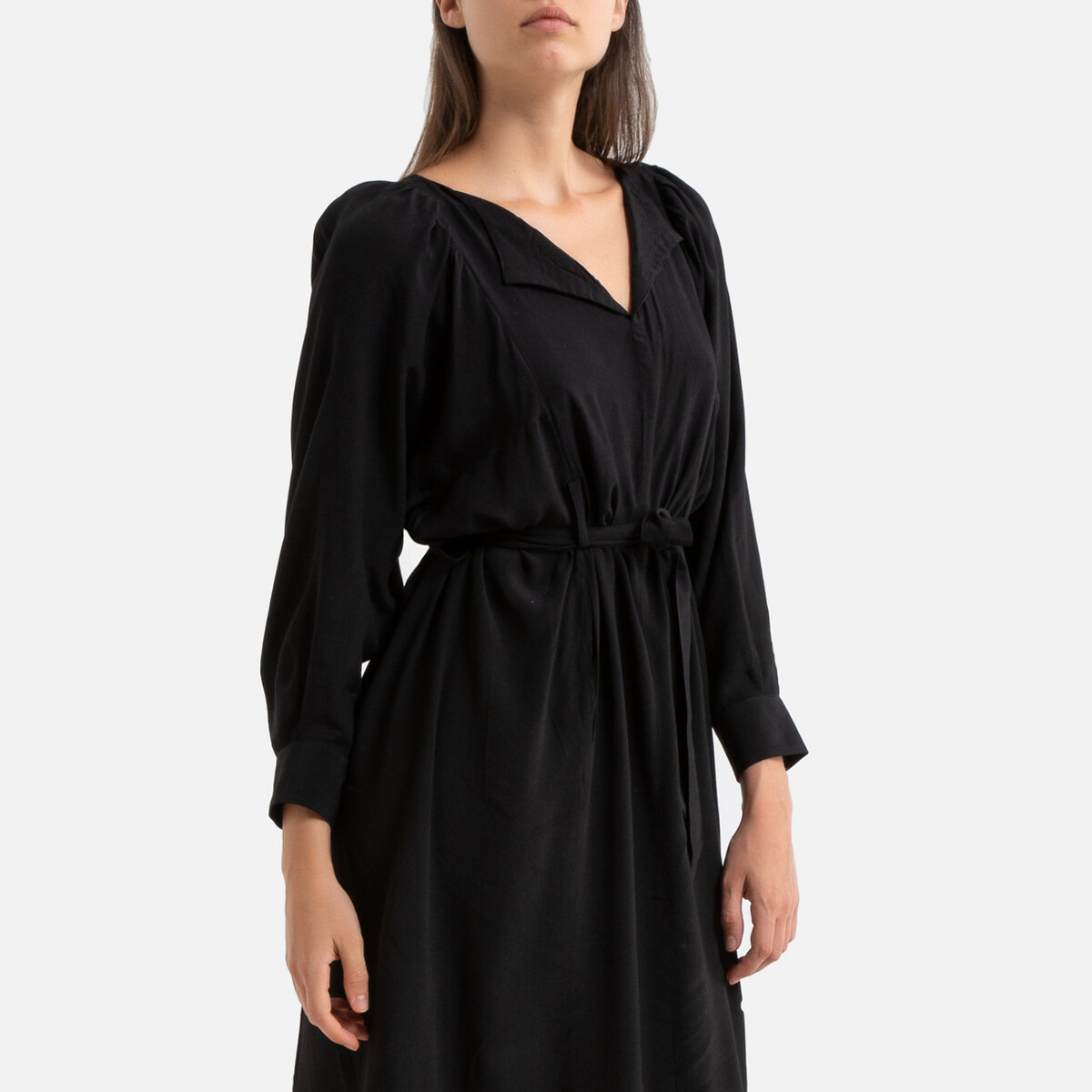Платье LaRedoute Длинное с длинными рукавами INDIANA 46 черный, размер 46 - фото 2