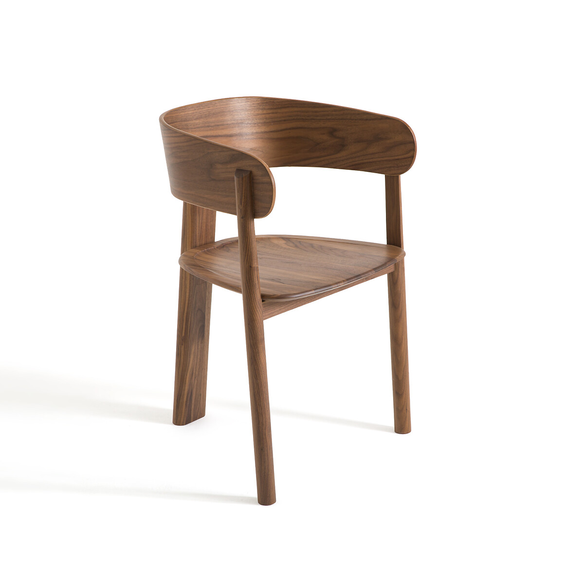 Кресло Для столовой из орехового дерева Marais дизайн Э Галлина единый размер каштановый