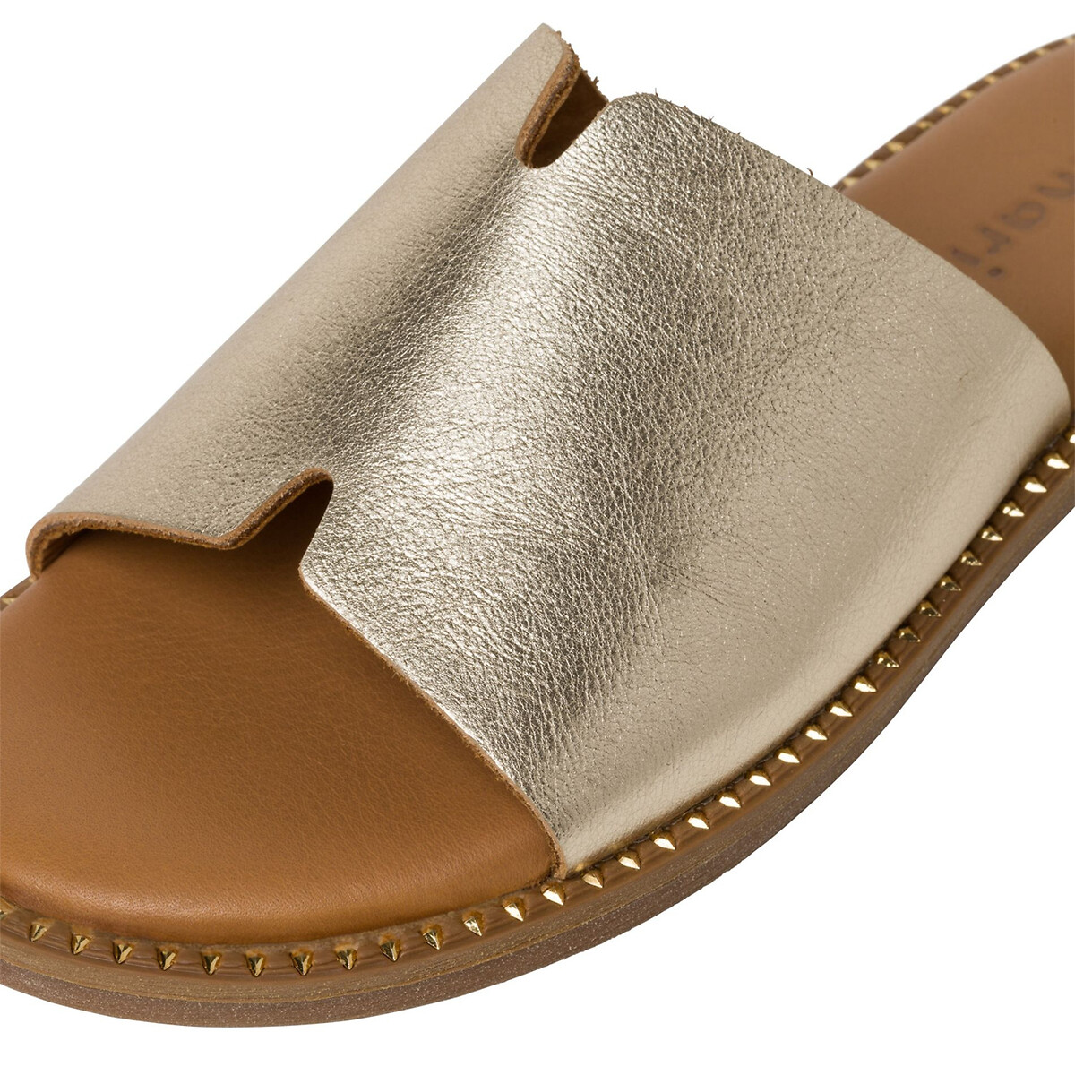 Туфли Без задника на плоском каблуке 36 золотистый LaRedoute, размер 36 - фото 5