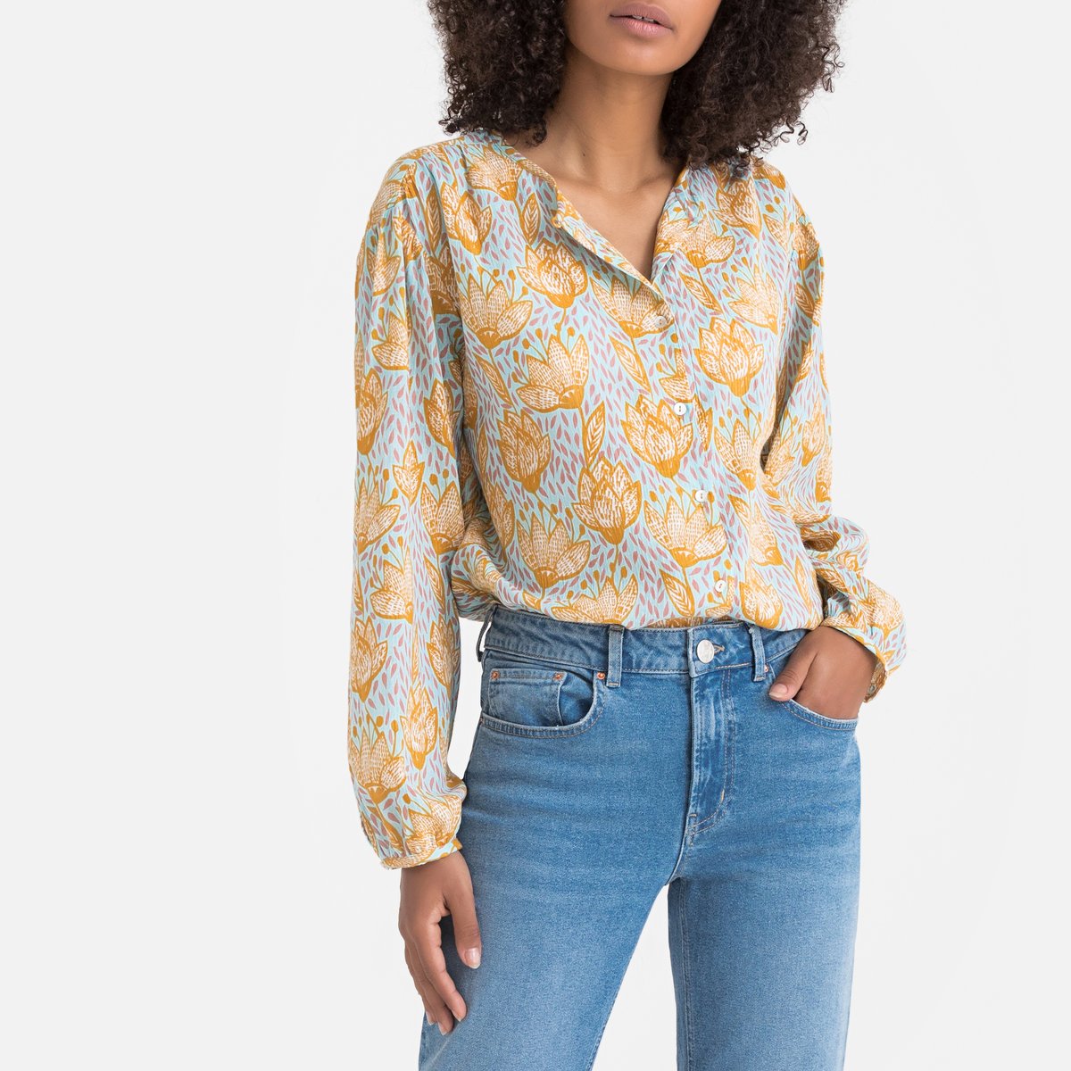 

Блузка La Redoute, Разноцветный, Модели oversize 36 (FR) - 42 (RUS) разноцветный