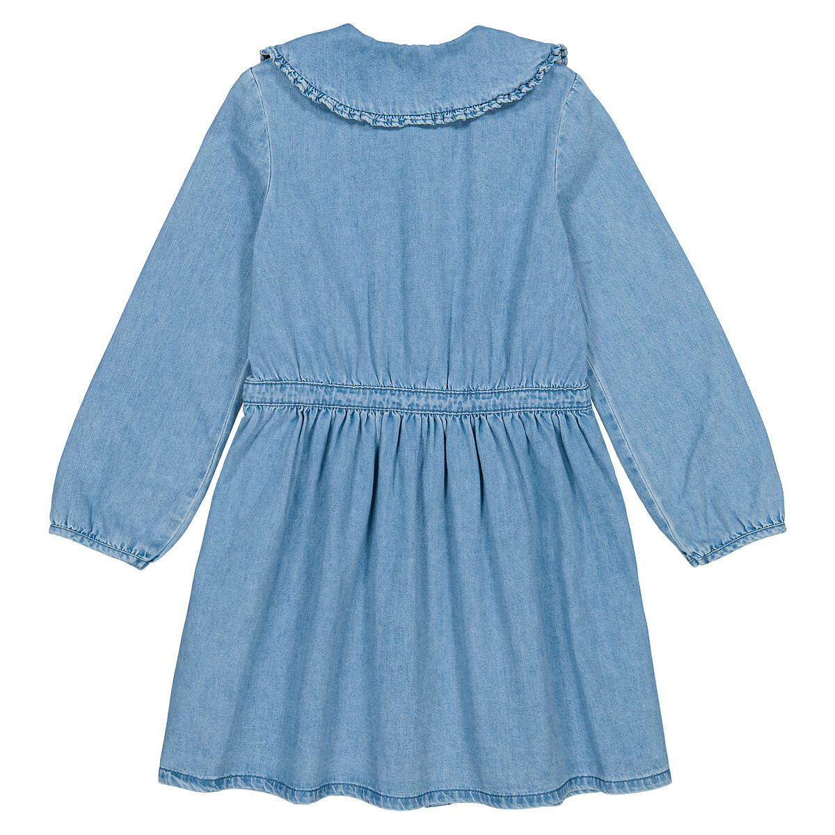 Платье Расклешенное с закругленным отложным воротником 7 лет - 120 см синий LaRedoute, размер 7 лет - 120 см - фото 4