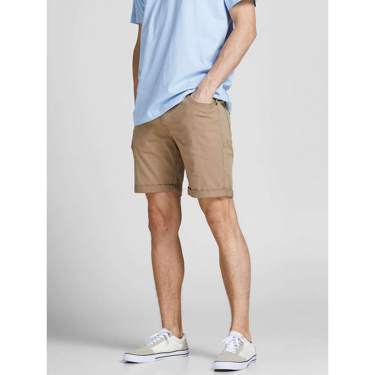 

Шорты JACK & JONES, Бежевый, Шорты Зауженные с пятью карманами из ткани стрейч M бежевый