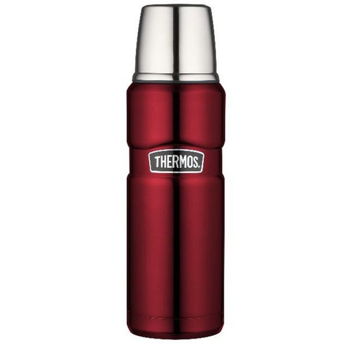 thermos - bouteille isotherme 0,47l rouge - 184804