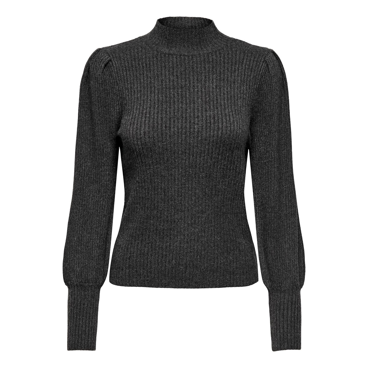 Пуловер с воротником-стойкой из тонкого трикотажа XXL серый пуловер с высоким воротником из тонкого трикотажа xl бежевый