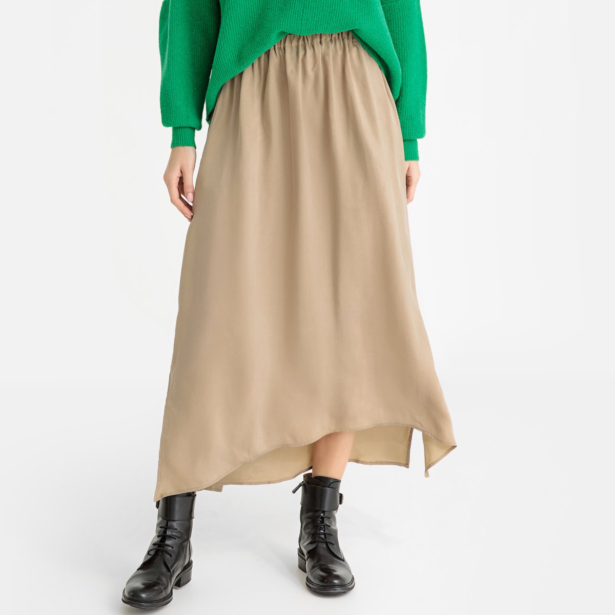 

Юбка La Redoute, Каштановый, Длинная расклешенная NONOGARDEN L каштановый