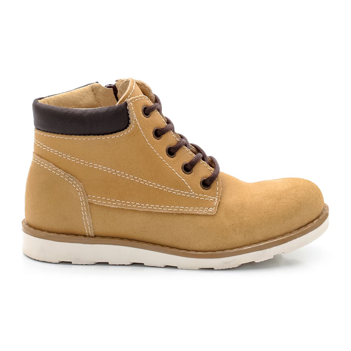 Bottines croûte de cuir