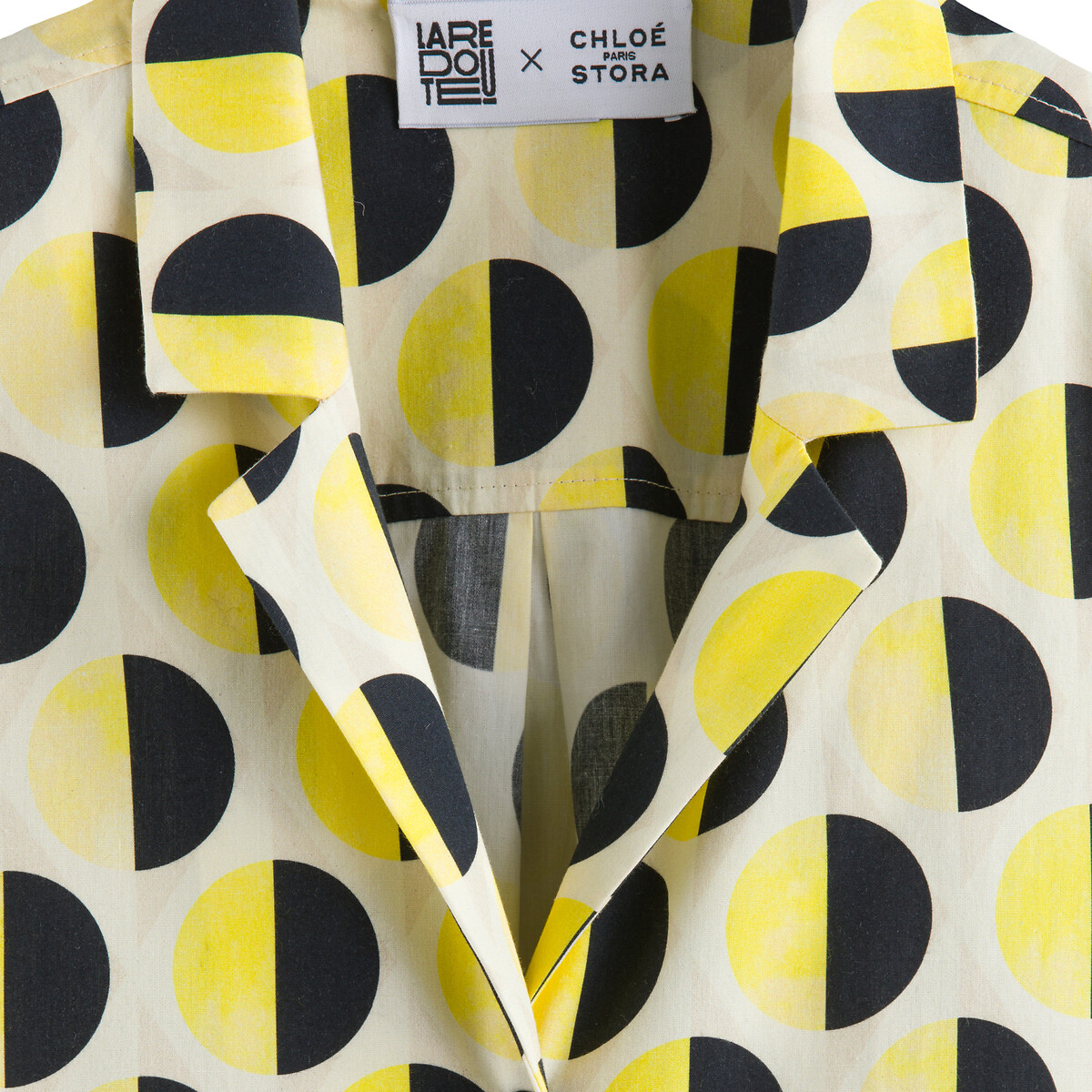 Рубашка С принтом и короткими рукавами 42 (FR) - 48 (RUS) желтый LaRedoute, размер 42 (FR) - 48 (RUS) Рубашка С принтом и короткими рукавами 42 (FR) - 48 (RUS) желтый - фото 2