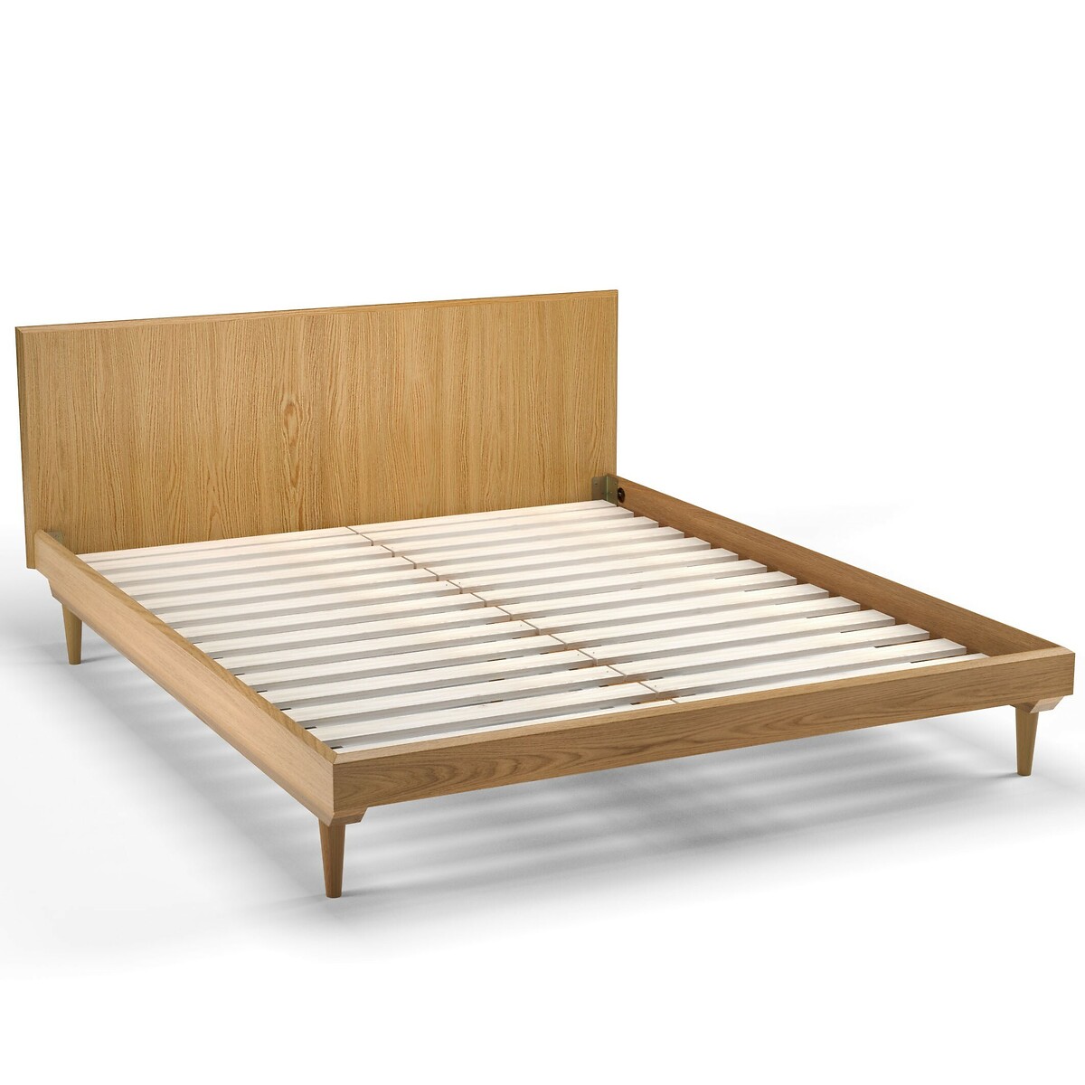 Кровать La Redoute В винтажном стиле Quilda 140 x 190 см каштановый, размер 140 x 190 см - фото 3