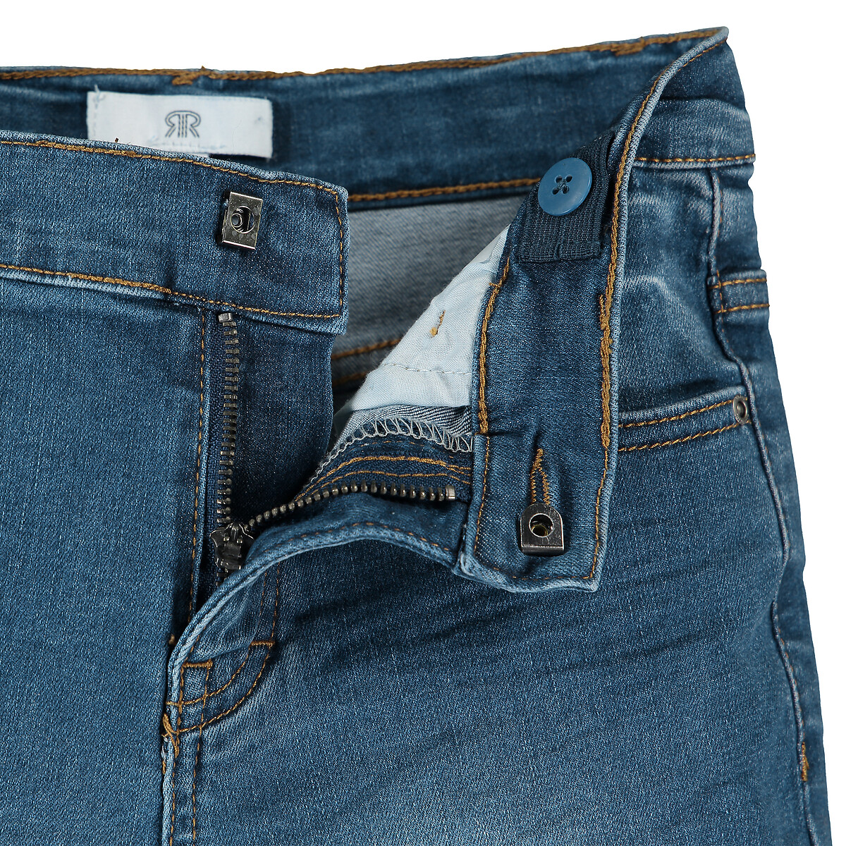 Бермуды Из джинсовой ткани 10 синий LaRedoute, размер 10 - фото 5