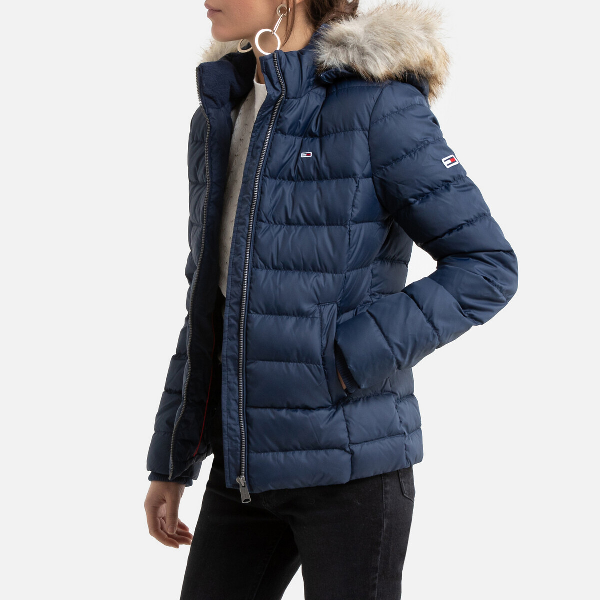 Quispos TJW BASIC HOODED DOWN JACKET  Azul Disponível em tamanho para senhora. S,M,L,XL,XS.Mulher > Roupas > Quispos