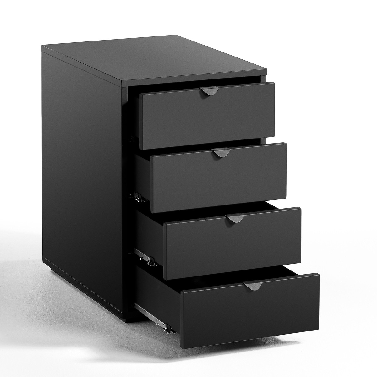 Полка LaRedoute Для рабочего стола с 4 ящиками Angus единый размер черный - фото 2