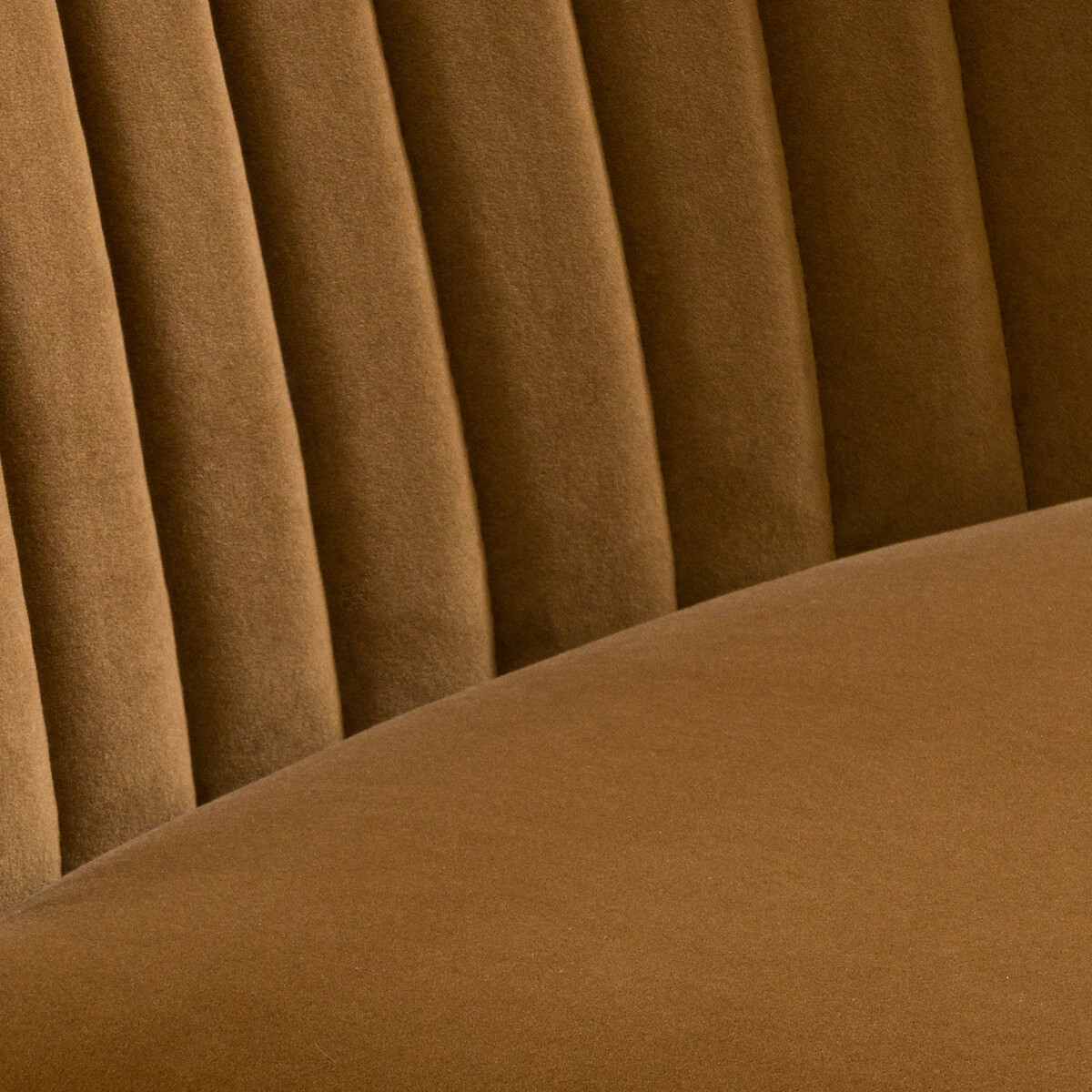 Кресло LA REDOUTE INTERIEURS Винтажное велюровое Ronda единый размер желтый - фото 5