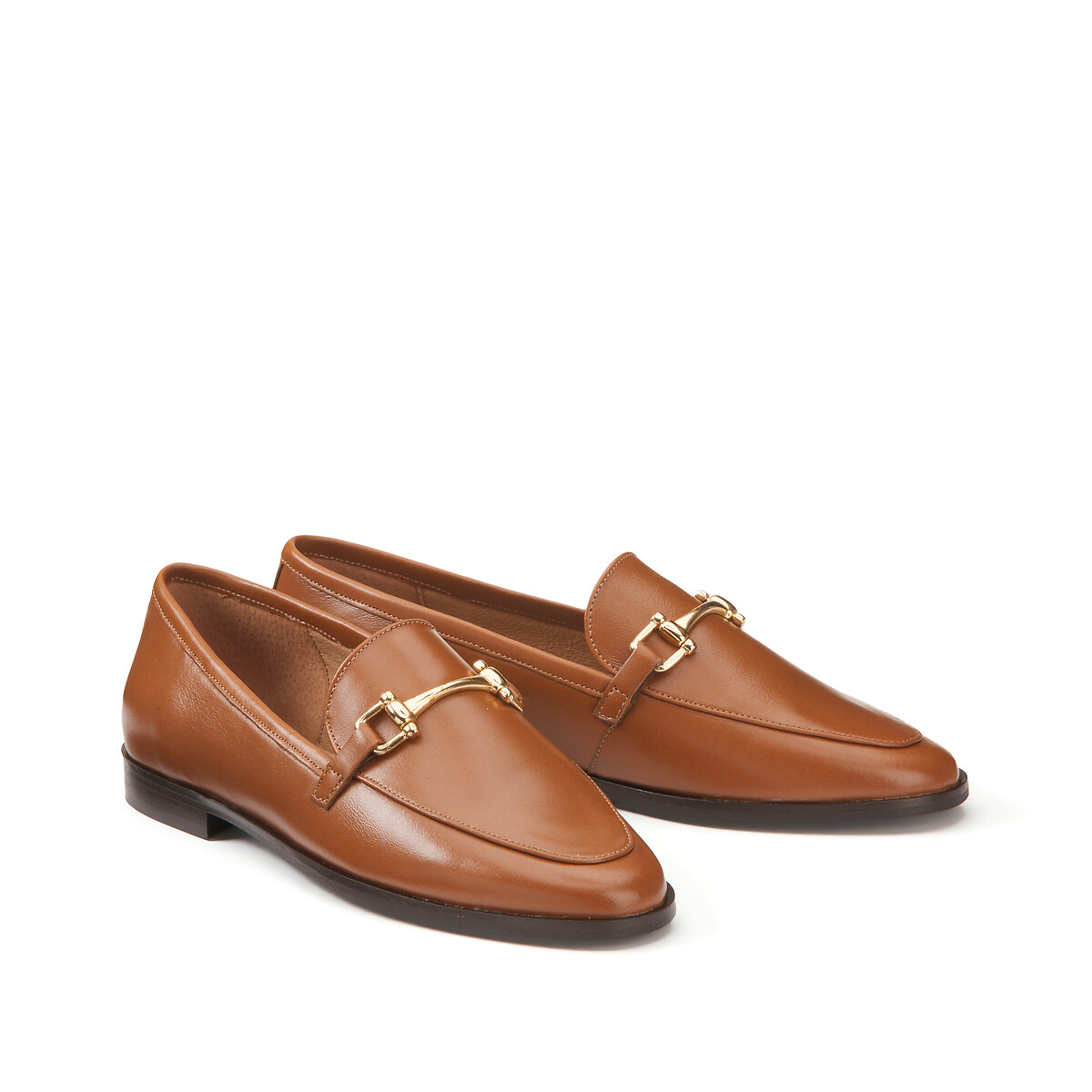 

Мокасины LaRedoute, Каштановый, Мокасины из кожи Evelyana 40 каштановый