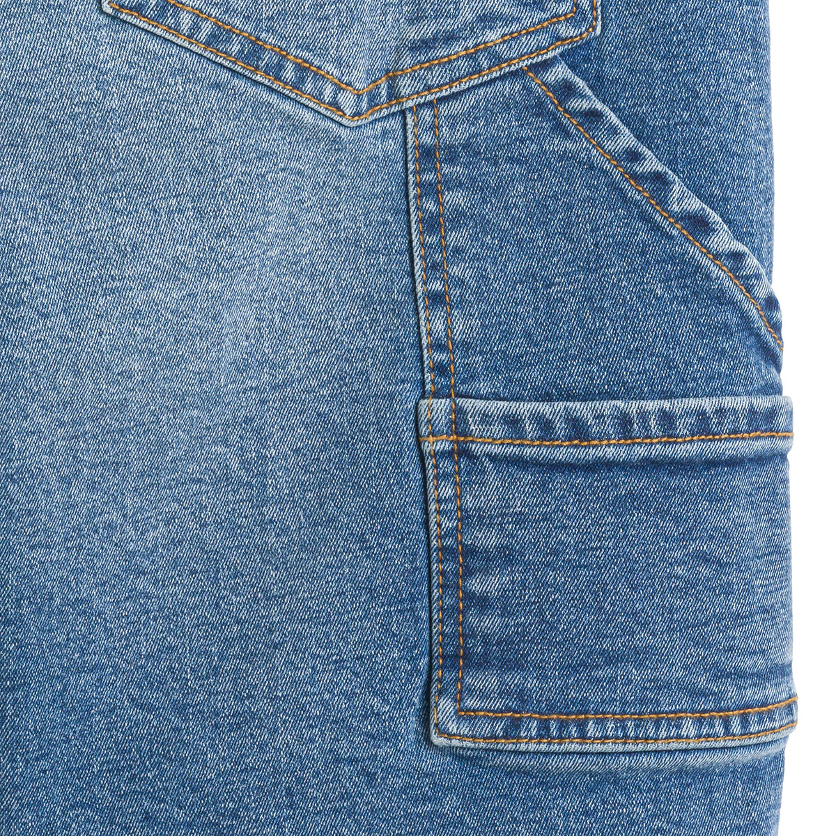 Бермуды Из джинсовой ткани 14 синий LaRedoute, размер 14 - фото 5