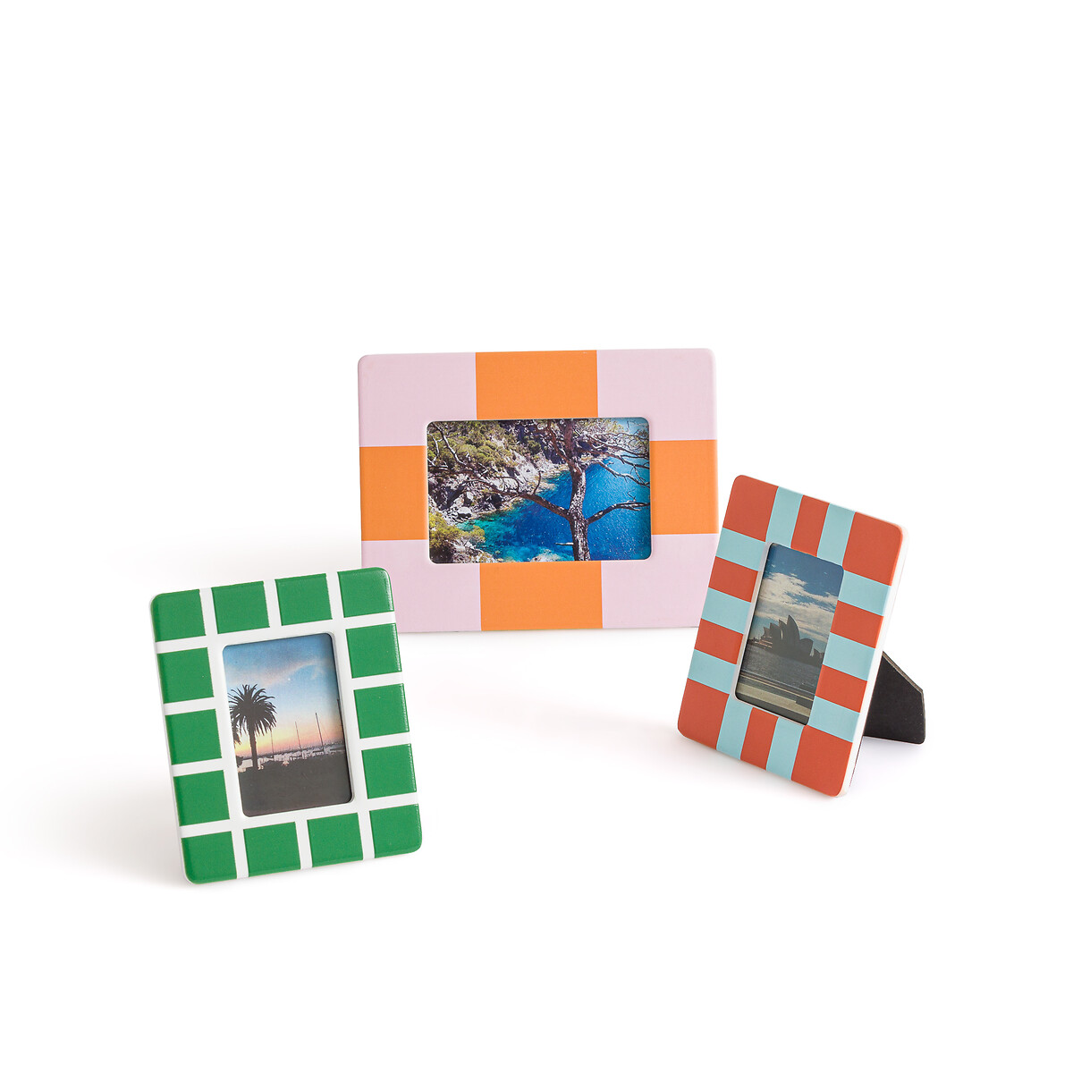 Комплект из трех рамок настольных Из керамики Calora единый размер разноцветный LaRedoute - фото 4