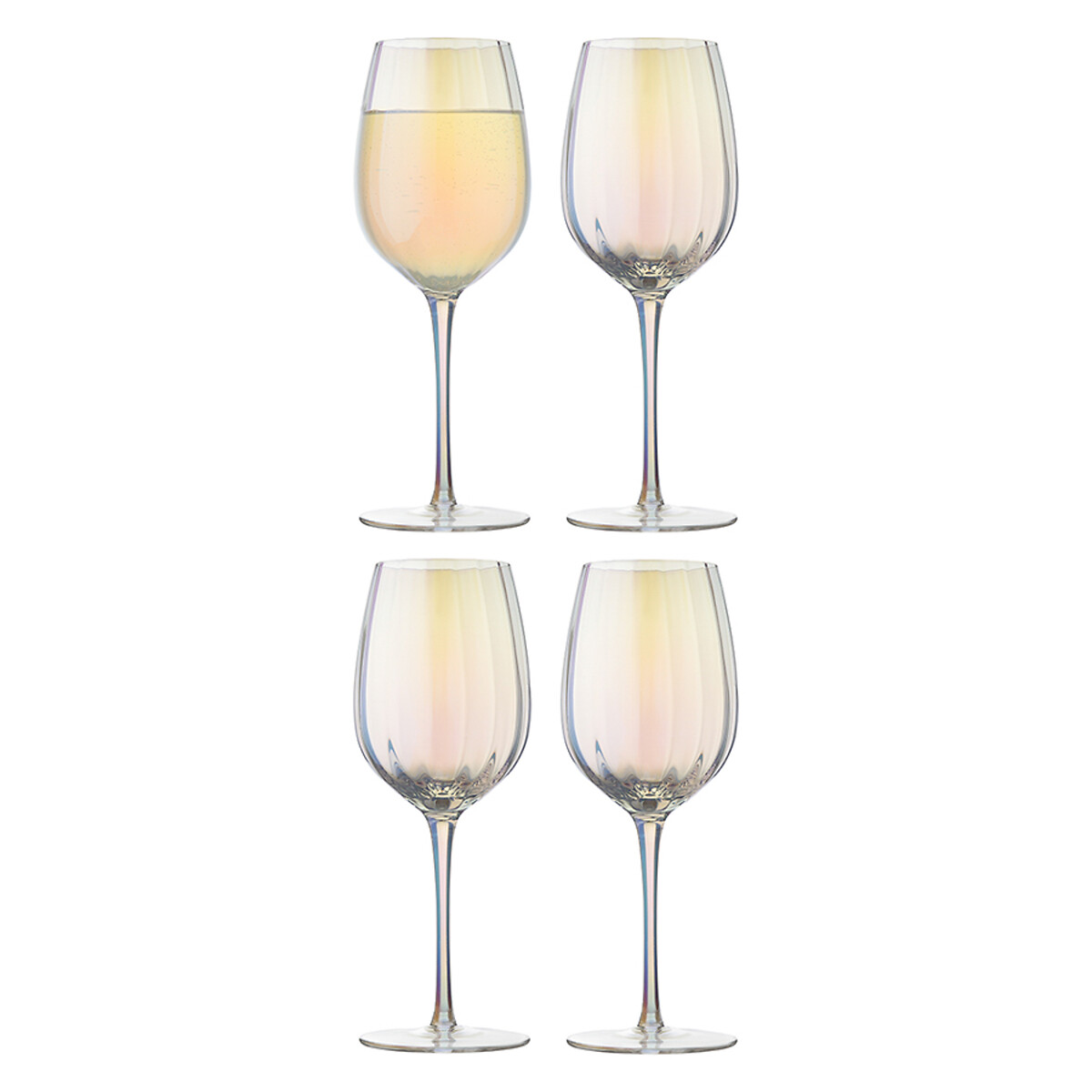 Набор бокалов для вина Gemma Opal 360 мл 4  единый размер серый LaRedoute