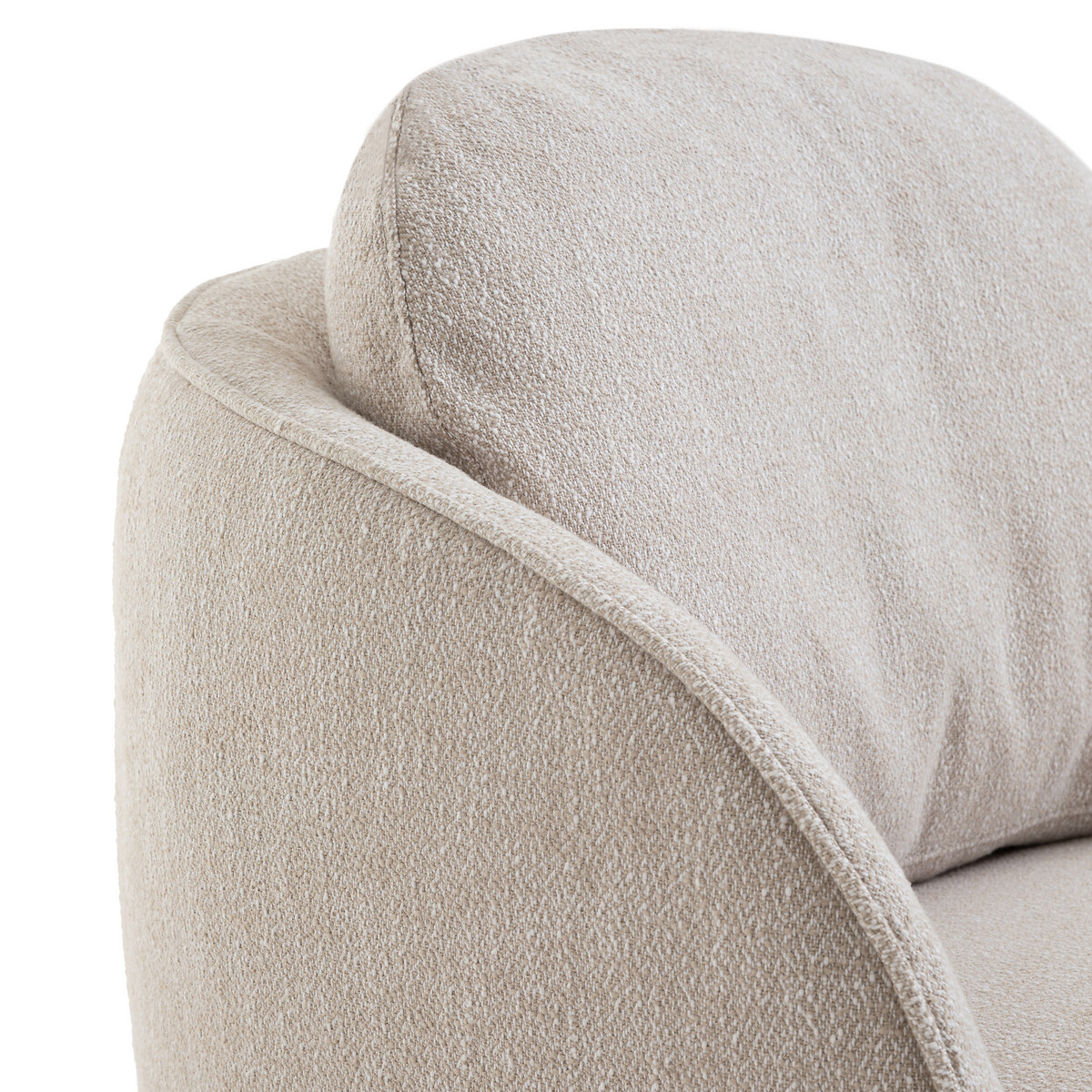 Кресло-шар LaRedoute Из хлопковой ткани меланж  Alpine единый размер бежевый - фото 5