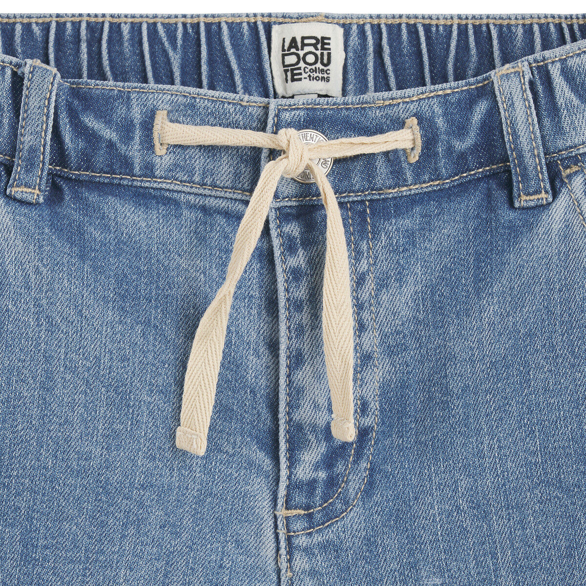 Бермуды карго из джинсовой ткани  8 синий LaRedoute, размер 8 - фото 5