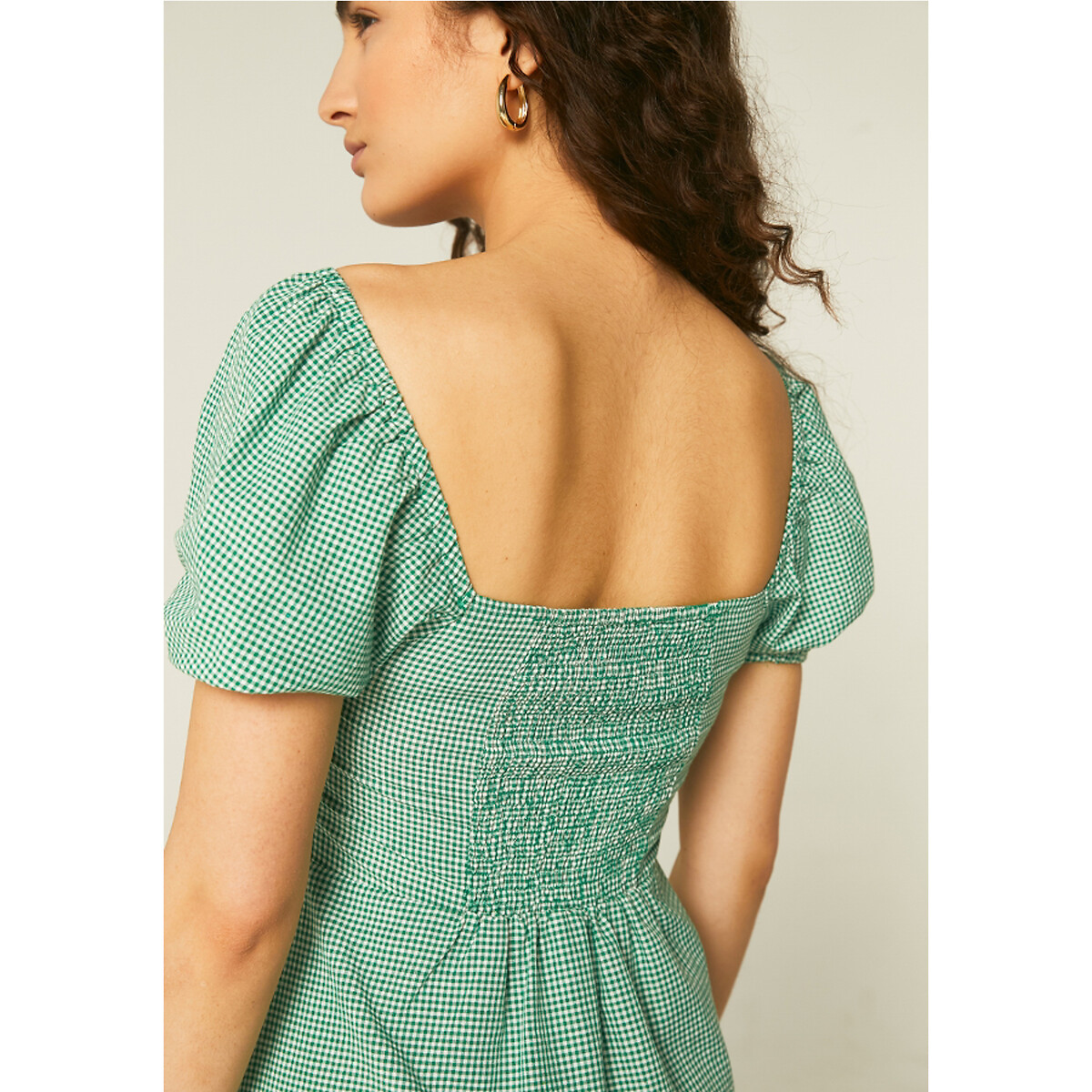 Платье COMPANIA FANTASTICA С вырезом в форме сердца с короткими рукавами XL зеленый, размер XL - фото 2