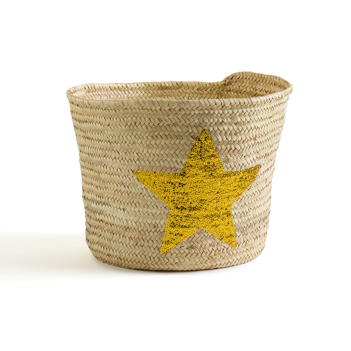 Корзина С рисунком звезда из пальмовых листьев Starna единый размер бежевый