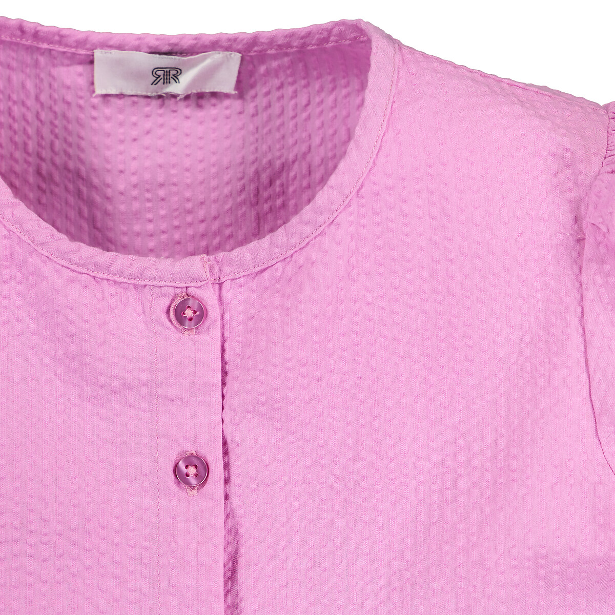 Платье С короткими рукавами из рифленой ткани 3 года - 94 см розовый LaRedoute, размер 3 года - 94 см - фото 4