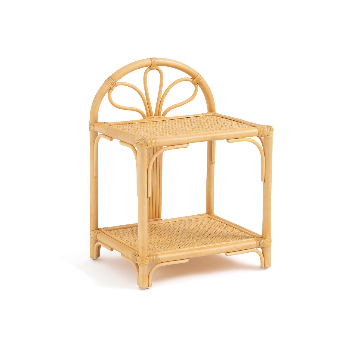 Столик прикроватный с двойной столешницей из ротанга Mana единый размер бежевый прикроватный столик из ротанга marrak единый размер бежевый