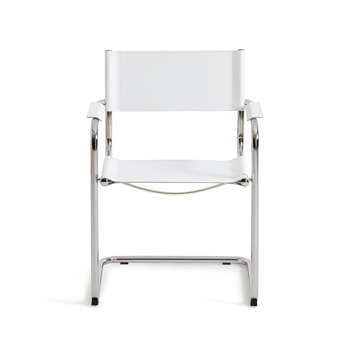 Кресло Из кожи для столовой Winset единый размер белый LaRedoute - фото 2