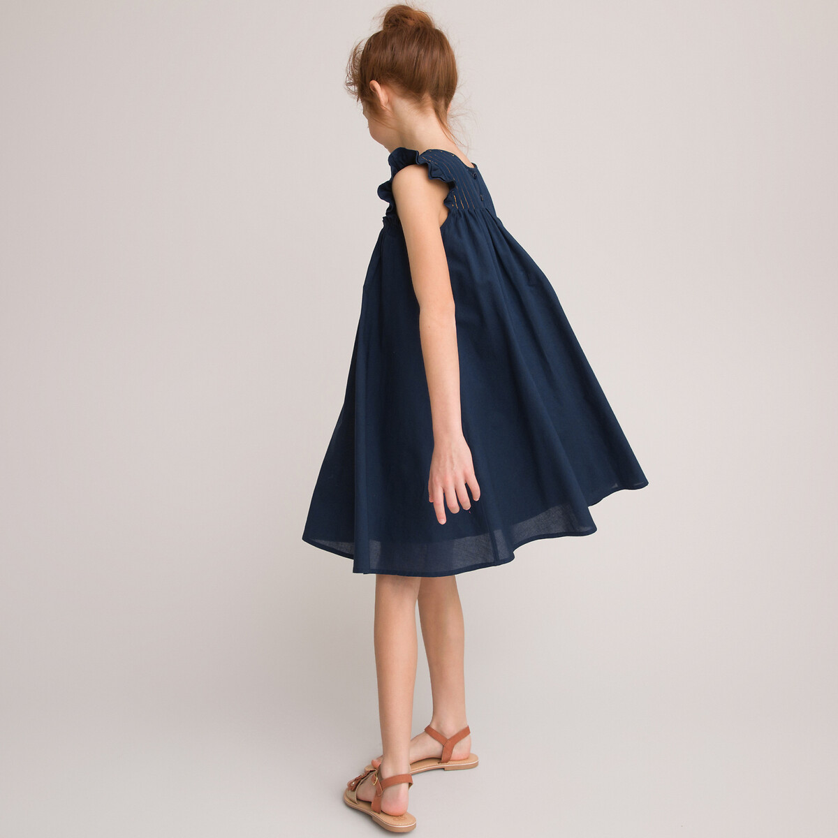 Платье Без рукавов из биохлопка 3-12 лет 9 лет - 132 см синий