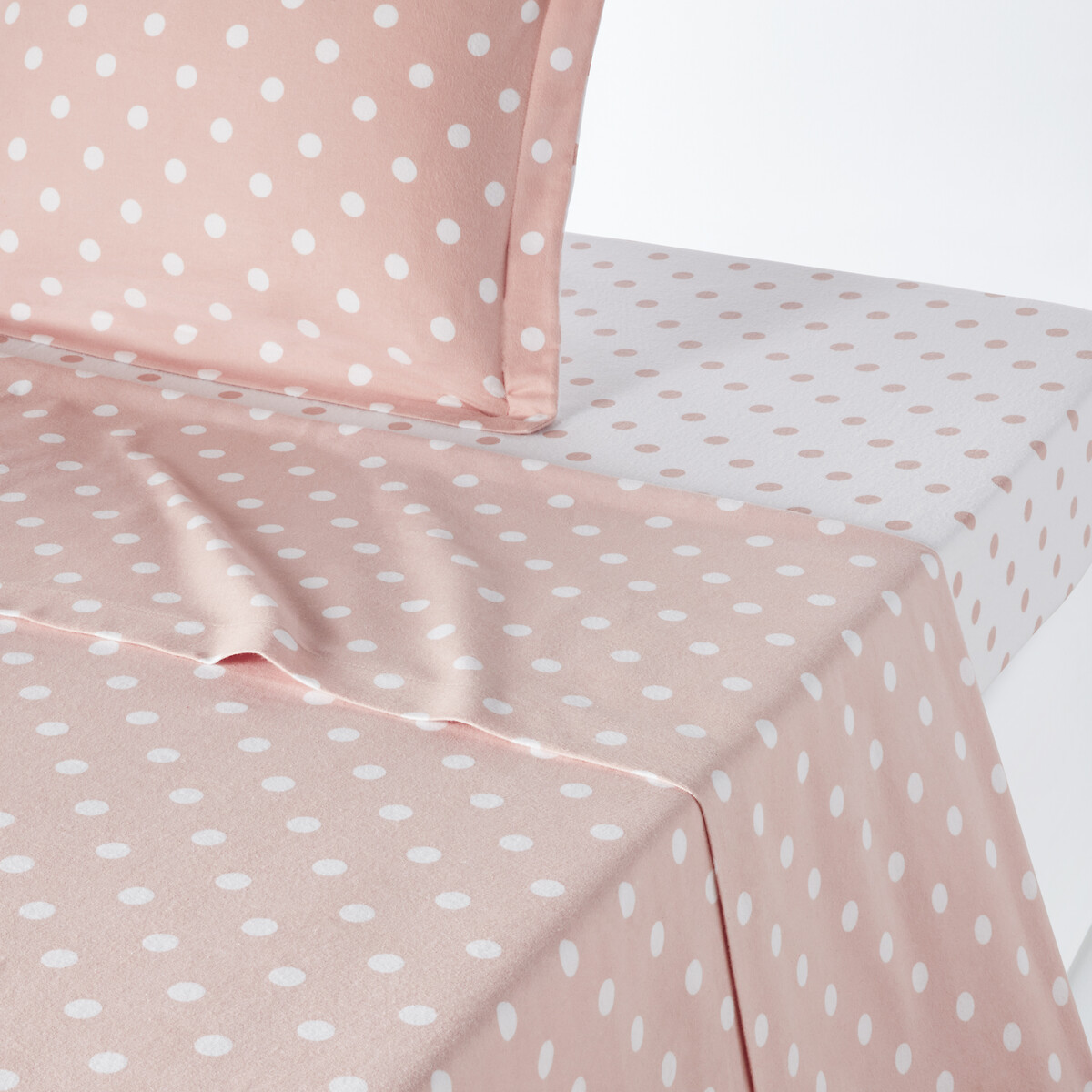 Простыня с рисунком в горошек из фланели Clarisse 240 x 290 см розовый кроссовки guess clarisse white