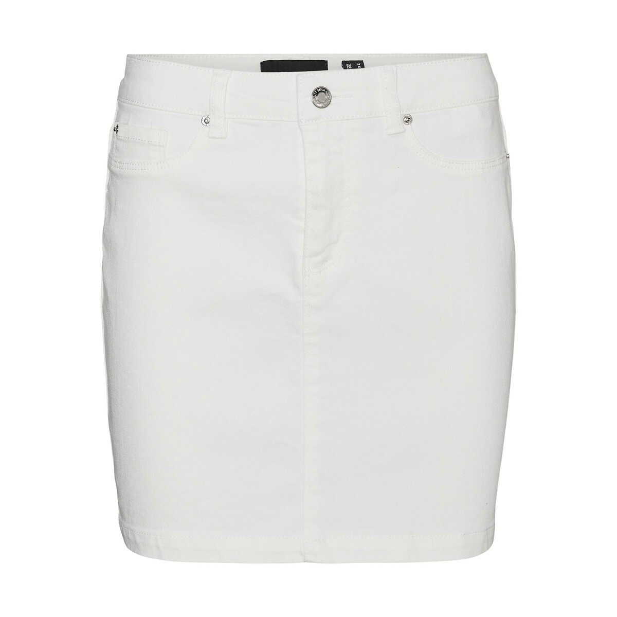 Юбка короткая из джинсовой ткани  XL белый LaRedoute, размер XL - фото 5
