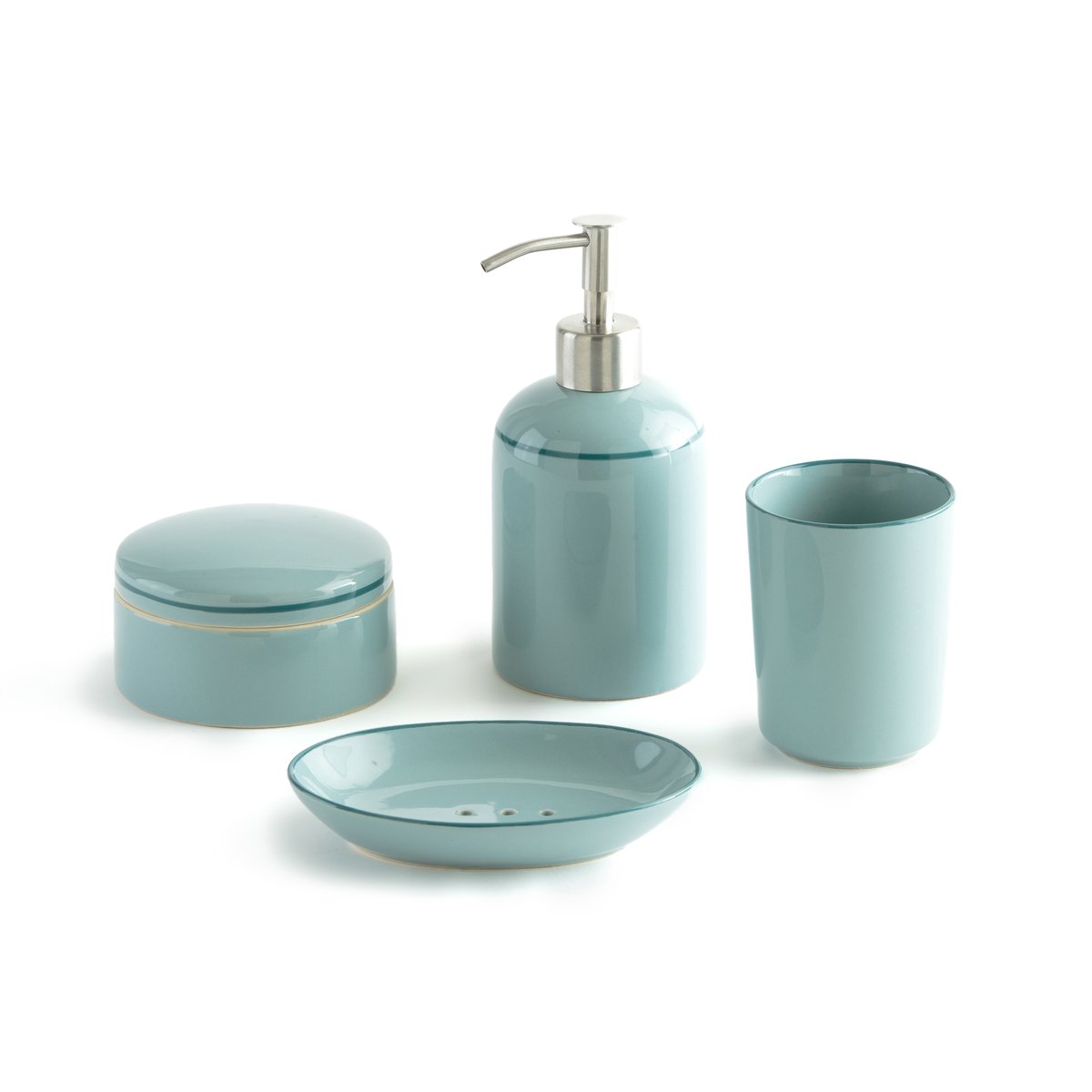 

Набор LaRedoute, Синий, Для ванной Enamel единый размер синий
