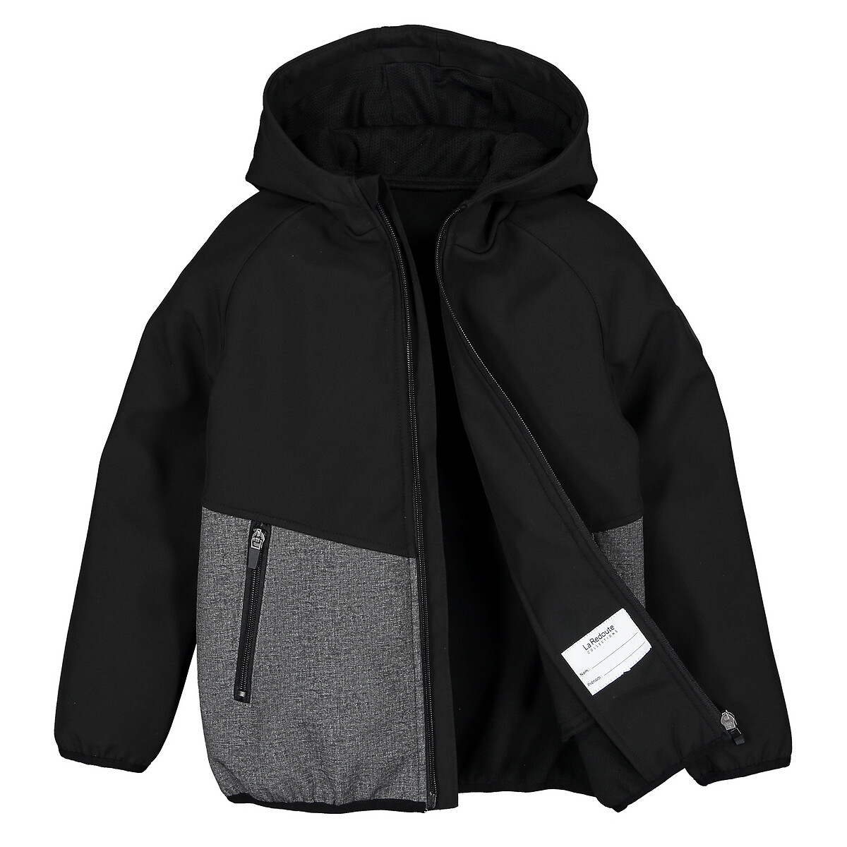 Куртка LaRedoute С капюшоном 3-12 лет 12 лет -150 см черный, размер 12 - фото 5