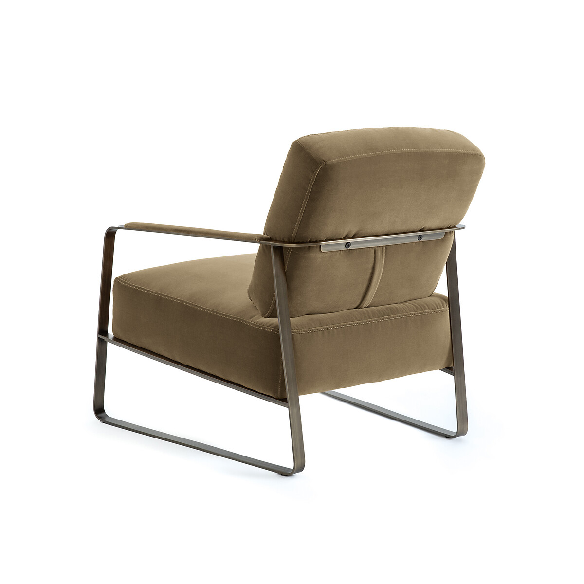 Кресло La Redoute Велюровое Zoleika единый размер зеленый - фото 4