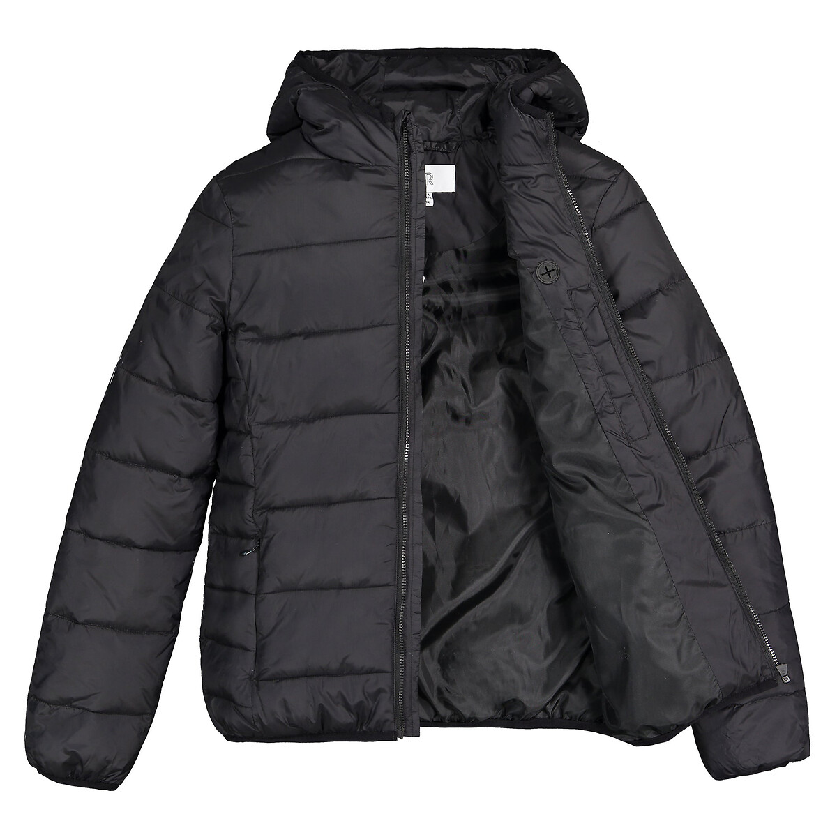 Куртка LaRedoute С капюшоном 10-16 лет 14 лет - 156 см черный, размер 14 лет - 156 см - фото 3