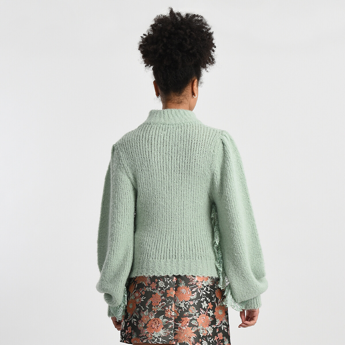 Пуловер MOLLY BRACKEN Пуловер Крупной вязки с воротником-стойкой L синий, размер L - фото 3