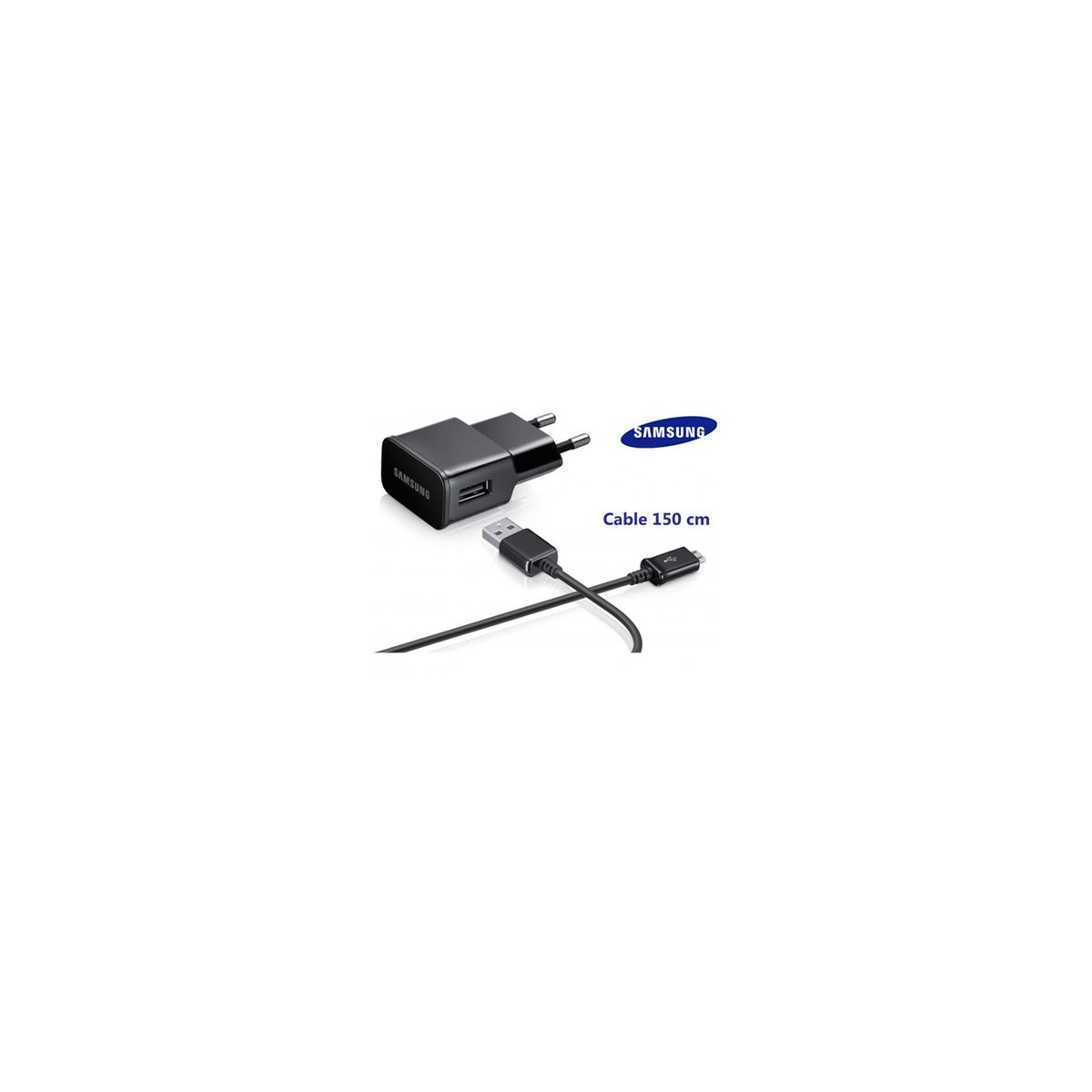 Galaxy A3 A300 Chargeur 2a Avec Cable 1,5m Origine Micro-usb