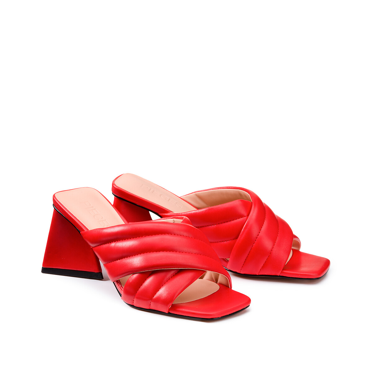 Туфли Без задника на каблуках Julise 36 красный LaRedoute, размер 36 - фото 2