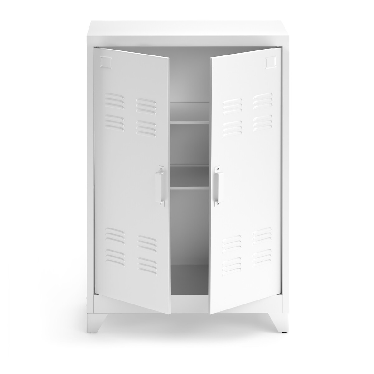 Шкаф La Redoute Вестибюльный из металла Hiba единый размер белый - фото 3