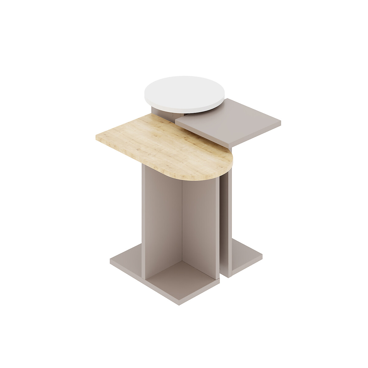 Журнальный стол MUND SIDE TABLE единый размер белый приставной стол mondri side table white 2 персоны белый