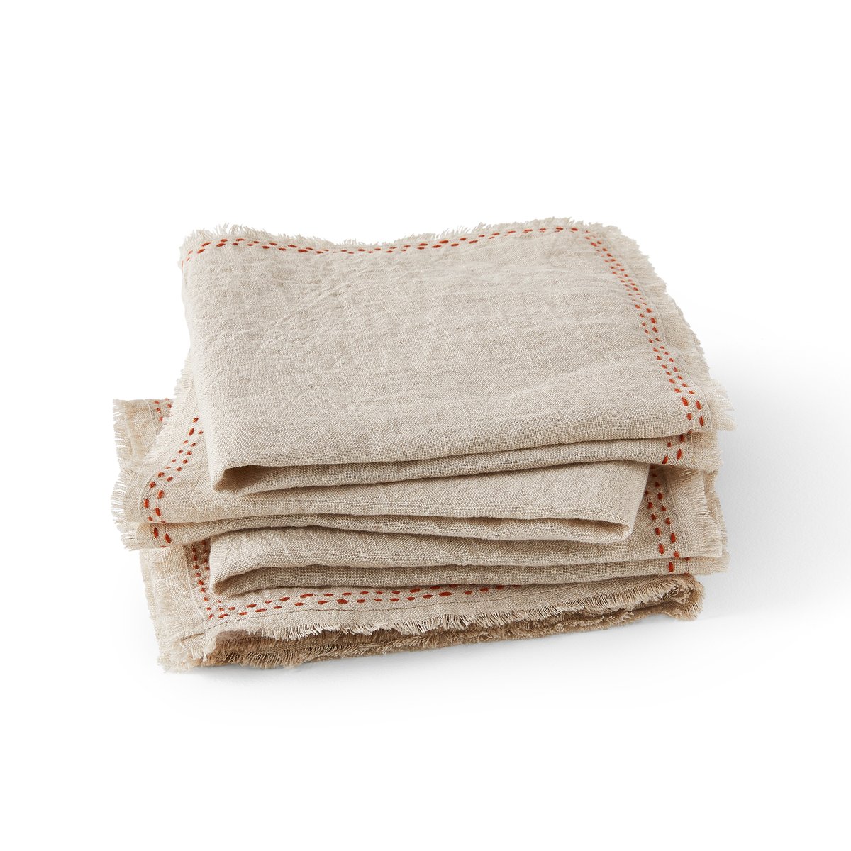 

Комплект из 4 салфеток столовых LaRedoute, Бежевый, Tilya 40 x 40 см бежевый