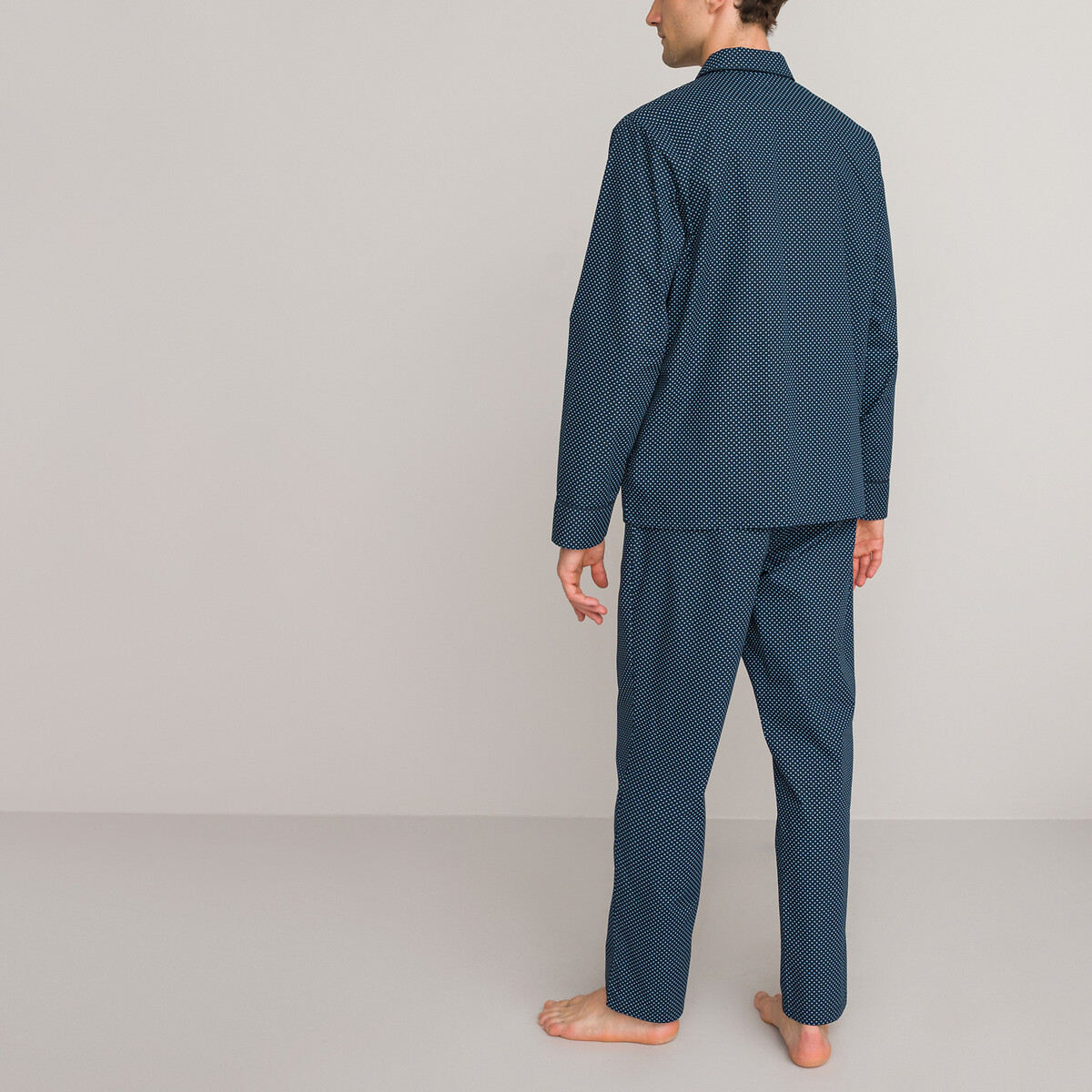 Пижама LA REDOUTE COLLECTIONS Пижама С принтом из биохлопка S синий, размер S - фото 4