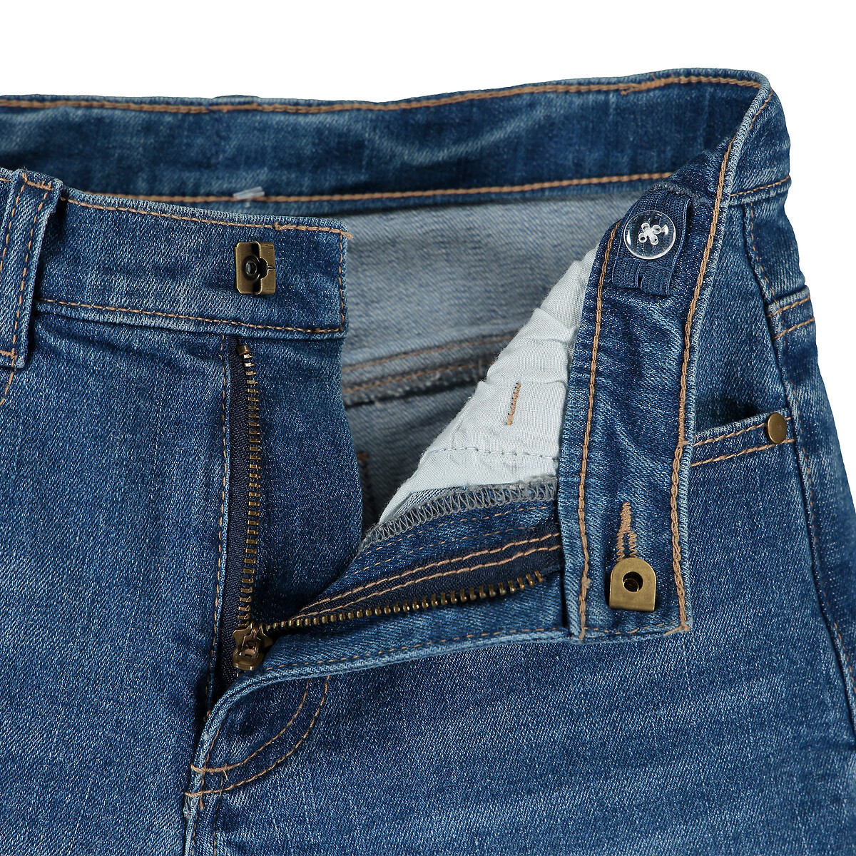 Шорты из джинсовой ткани  3 синий LaRedoute, размер 3 - фото 5
