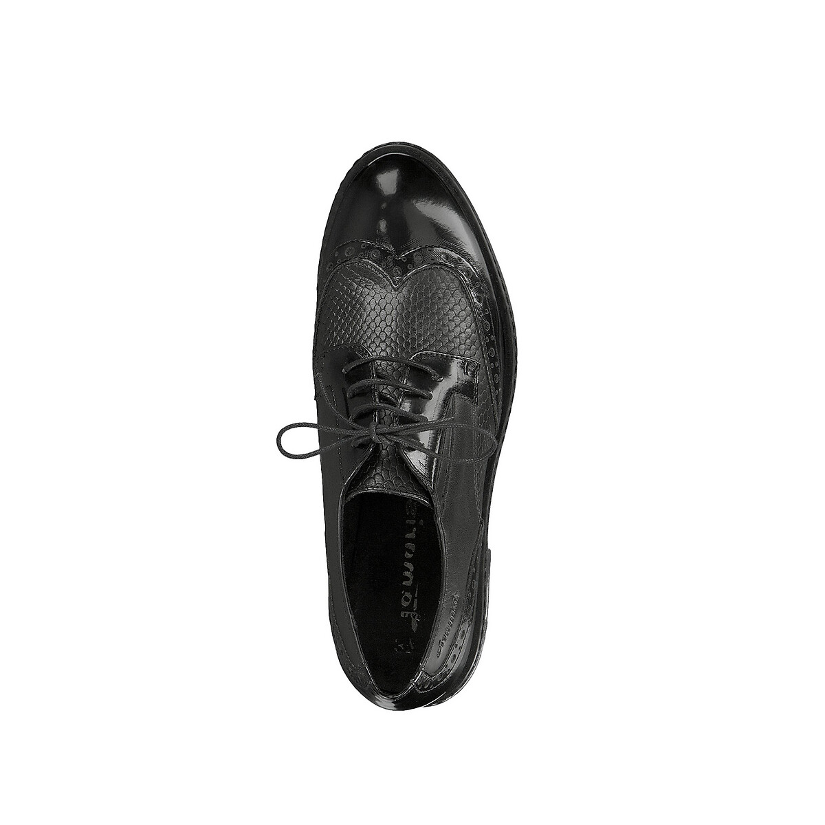 Ботинки-дерби LaRedoute Плоские Vita 37 черный, размер 37 - фото 4