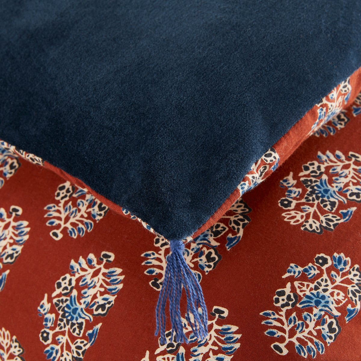 Одеяло LaRedoute Из велюра Lasya 130 x 180 см оранжевый, размер 130 x 180 см - фото 2